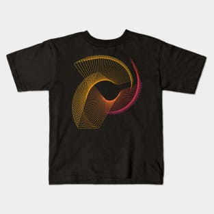 Galaxy geometric lineart modern Kids T-Shirt